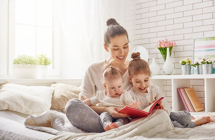a family enjoying healthy indoor air